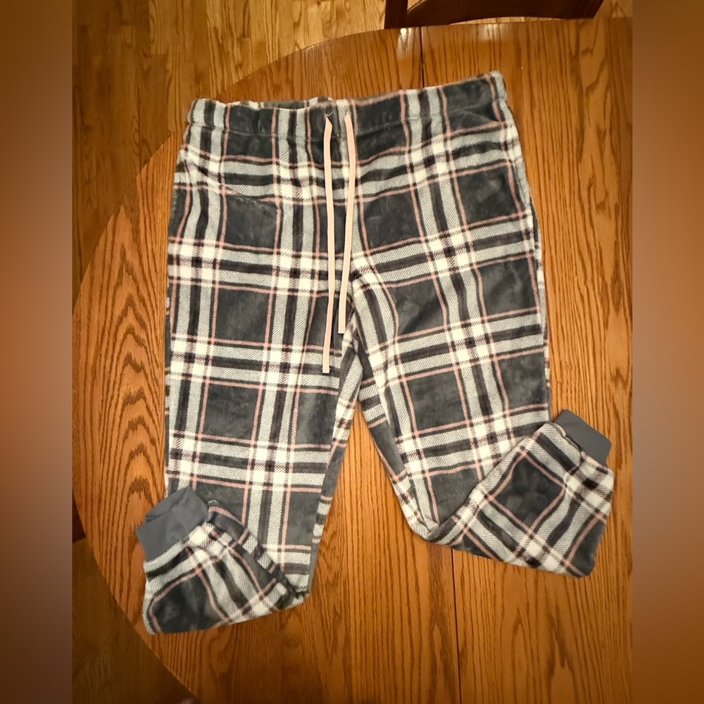 Plus Size 2X Plaid Pajama Pants Soft Lounge Cozy Casual